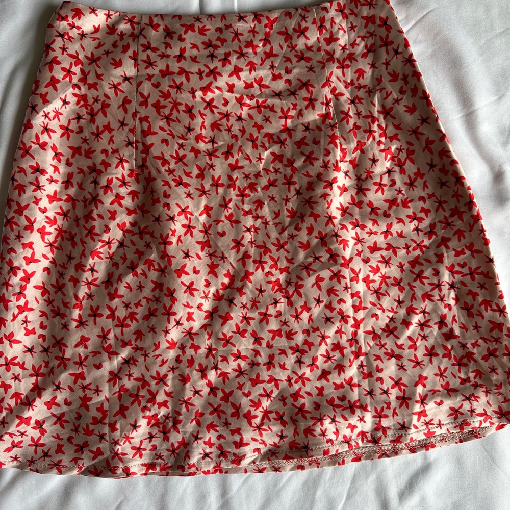 Princess Polly Red A-Line Skirt Vibrant and Elegant